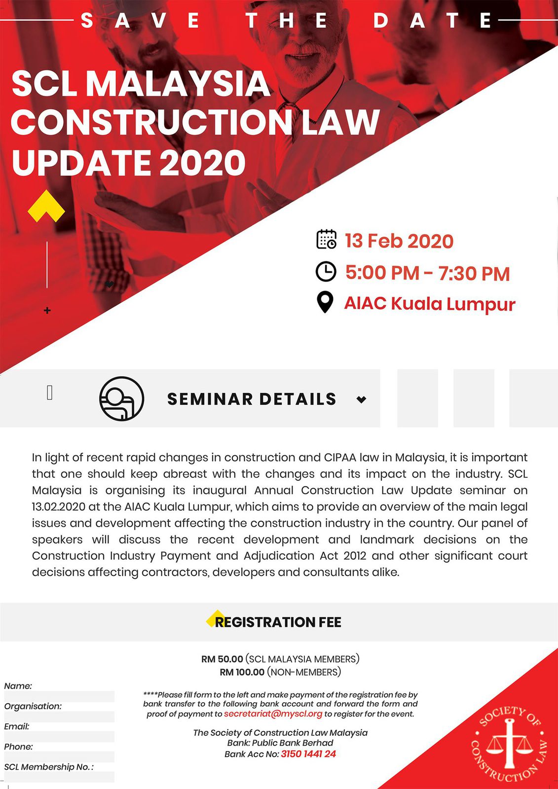 SCL Malaysia Construction Law Update 2020 - Society of ...